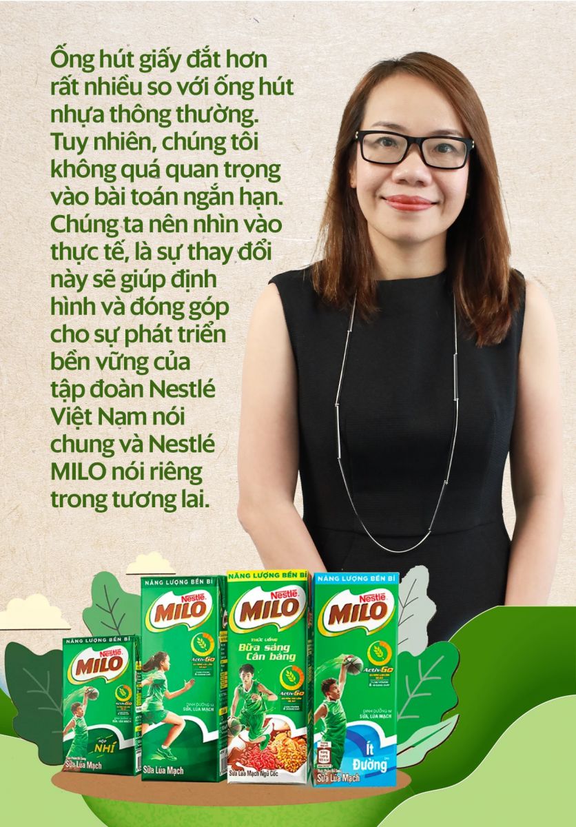 Tham vọng 'xanh hoá' của Nestlé MILO: Chuyển đổi 100% sang ống hút giấy, giảm gần 700 tấn rác thải nhựa mỗi năm - Ảnh 3.