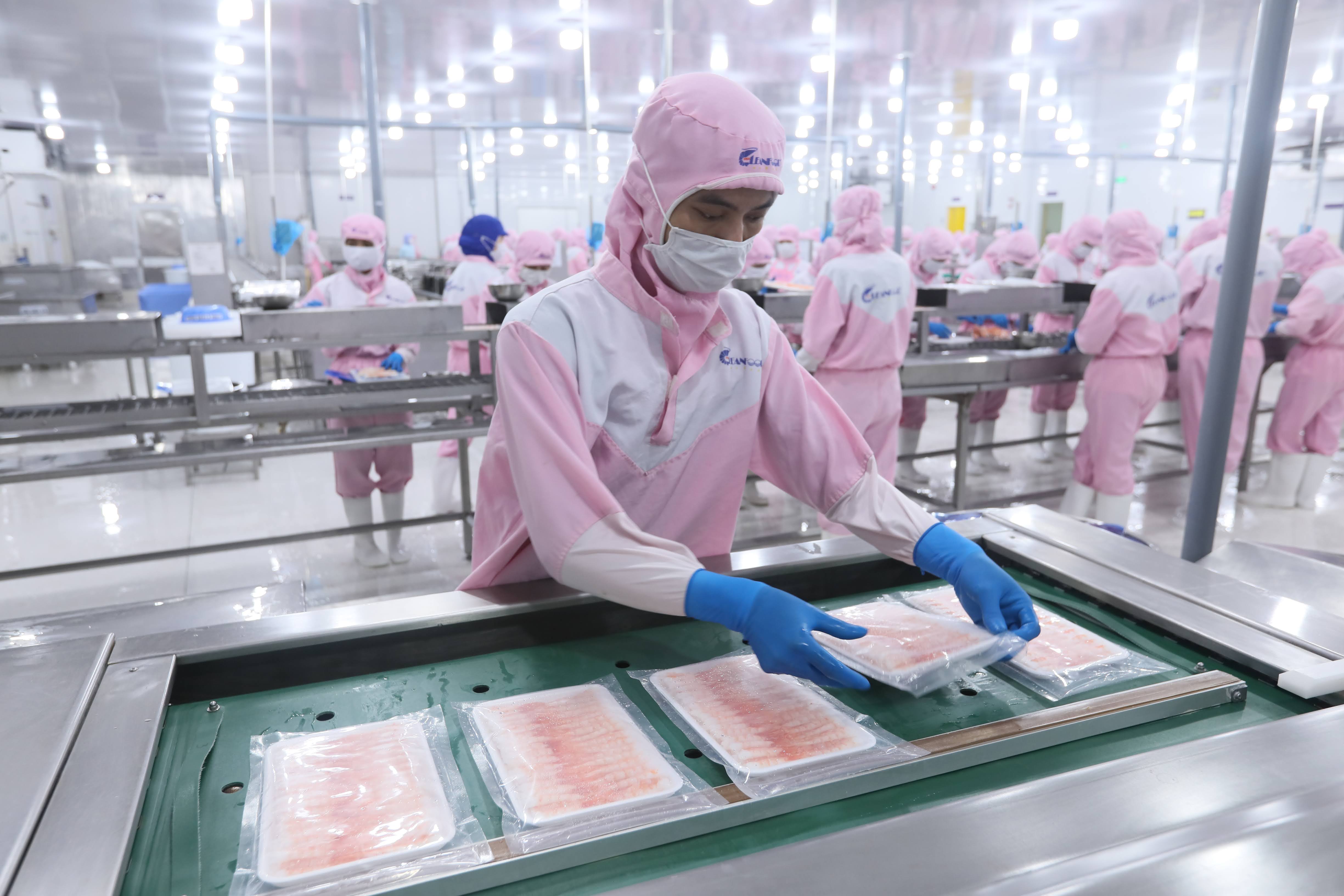 Nhiều t&iacute;n hiệu cho thấy thị trường xuất khẩu h&agrave;ng thủy sản đ&ocirc;ng lạnh v&agrave; chế biến ấm dần l&ecirc;n. Ảnh: Quang Vinh.