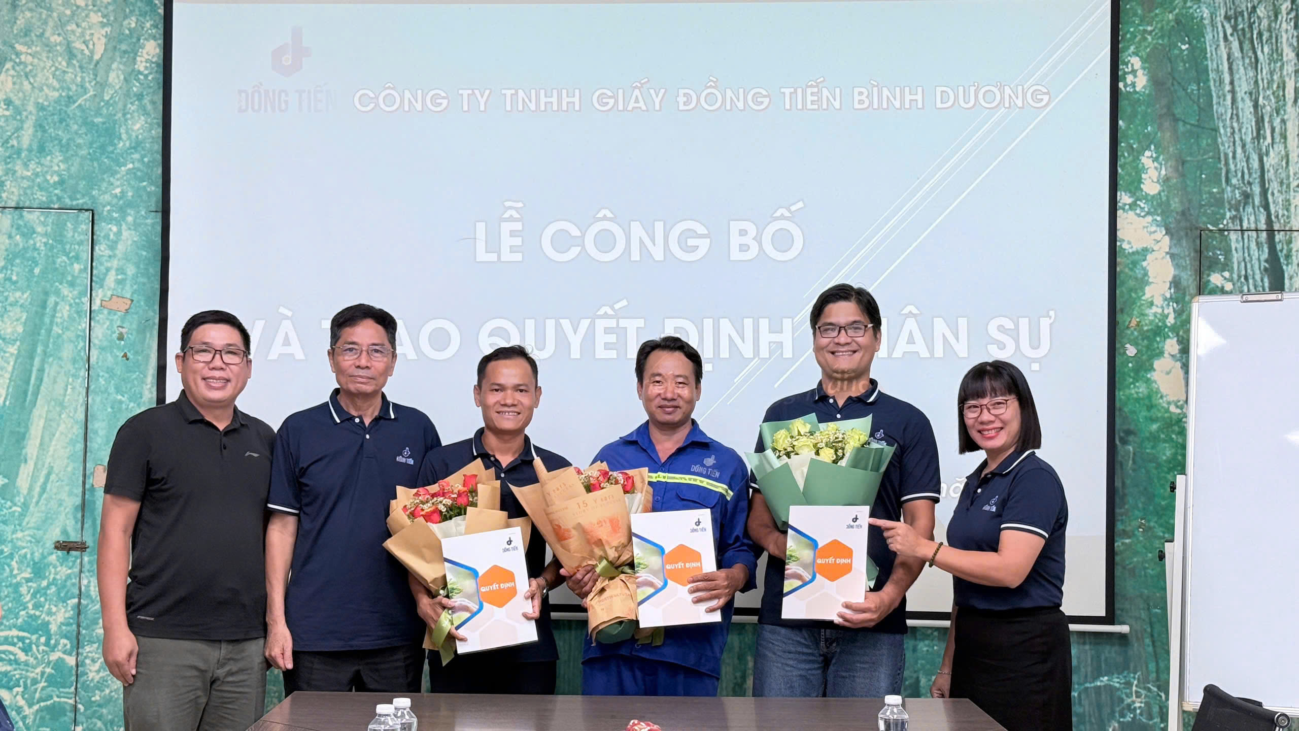 Công ty TNHH Giấy Đồng Tiến Bình Dương tổ chức lễ công bố Quyết định và Bổ nhiệm Nhân sự