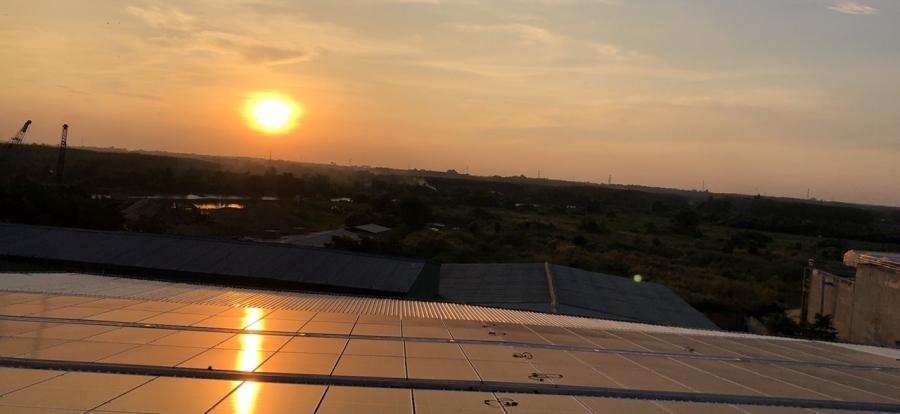 Hệ thống năng lượng mặt trời trên mái nhà tại Giấy Đồng Tiến Bình Dương